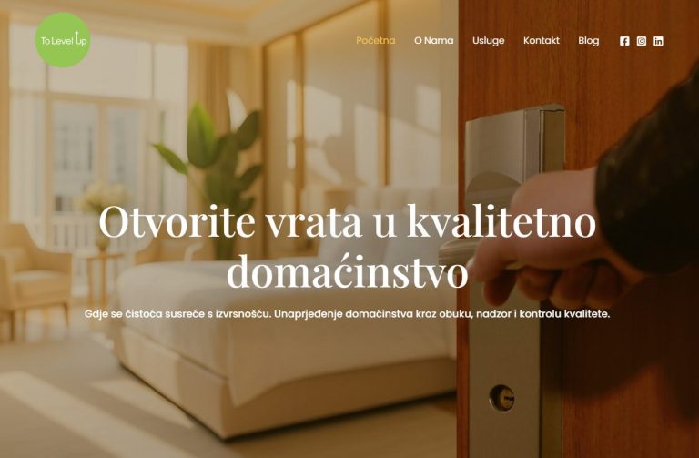 tolevelup.hr, portofolio, izrada web stranica
