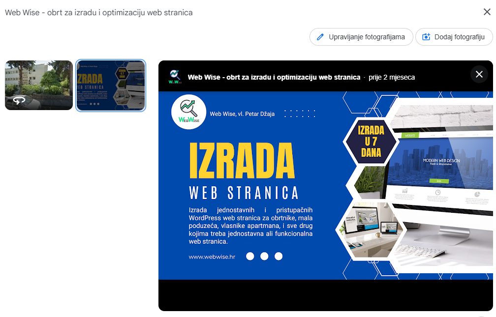 google business profil fotografije